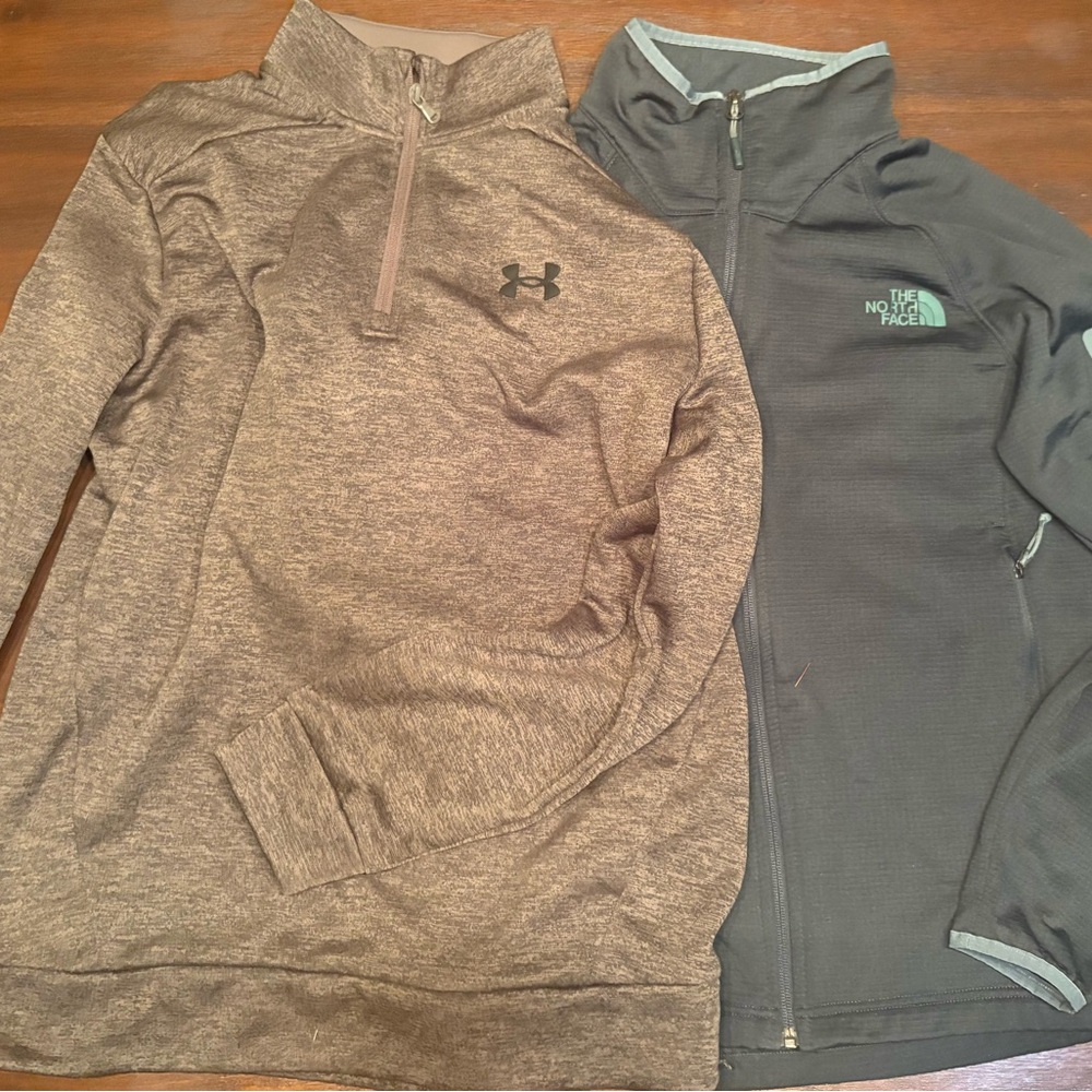 Under Armour and The North Face Jackets Men’s Medium